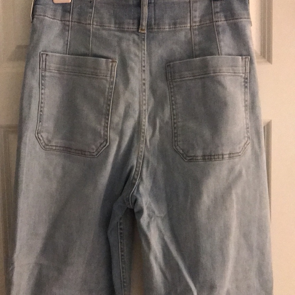 Maeve by Anthropologie Collette Light Wash Blue Denim Patch Pocket Jeans 30 - Picture 5 of 17